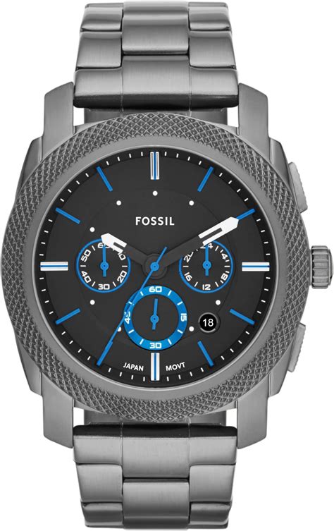 fossil reloj steel para caballero manecillas fluorescentes|Reloj Fossil con 3 manecillas y fechador para caballero : Fossil .